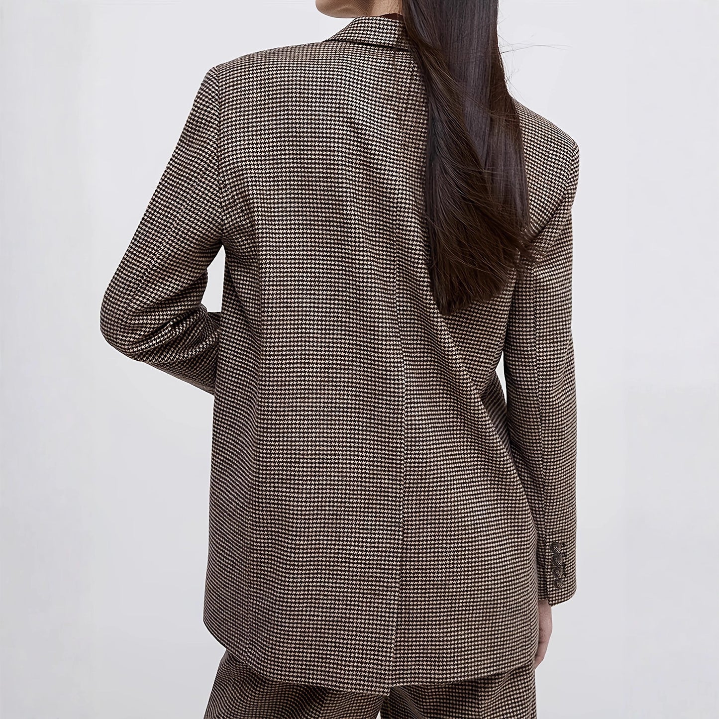 Elegant And Stylish Plaid Blazer For Women